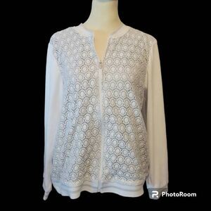 WOMEN'S ALFRED DUNNER ZIP-UP JACKET-SIZE: 14P